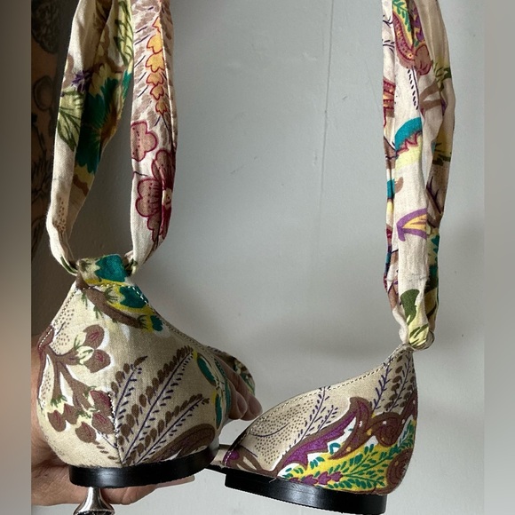 Shelly’s London Floral Ballet Flat with tie back - Picture 6 of 6